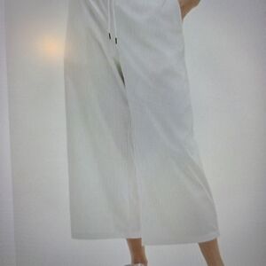 Athleta White Wide Leg Pants